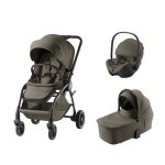 Britax r�mer - poussette trio rio + baby - safe pro + nacelle rio lux urban olive