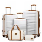 British traveller set de 5 valises de voyage (54 / 64 / 74. 5cm) � 4 roulettes + serrure tsa + sac voyage ...
