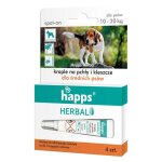 Bros gouttes anti puces anti tiques pour les petits chiens 10 - 20kg happs herbal
