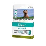Bros gouttes anti puces anti tiques pour les petits chiens 5 - 10kg happs herbal