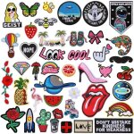 Broderie patch thermocollant ecusson � coudre 42pcs patches thermocollants badge brod� pour v�tement ...