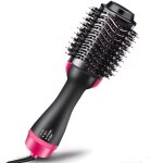 Brosse à air chaud lissante chauffante electrique - noir - 3 en 1 - femme Brosse à air chaud lissante chauffante electrique - noir - 3 en 1 - femme