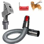 Brosse aspirateur pour chien - pzcc - poils d?animaux - extension - verrou - compatible dyson v7 v8 v10 ...