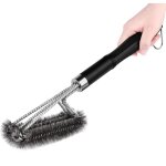 Brosse � barbecue - 3 en 1 - acier inoxydable - longue poign�e - nettoyage rapide - usage universel