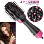 Brosse cheveux rotative ionique soufflante salon air chaud paddle brosse � cheveux g�n�rateur dions n�gatifs ...