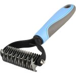 Brosse de toilettage - brosse 2 en 1 - pour chien et chat - anti sous poils - r�duction 95% des poils ...