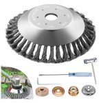 Brosse de d�sherbage pour d�broussailleuse 250 mm x 254 mm brosse m�tallique d�broussailleuse avec brosse ...