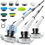 Brosse electrique nettoyage rotative brosse de nettoyage sans fil avec 10 t�tes de brosse rempla�ables ...