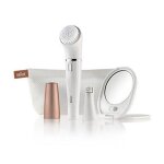 Brosse et épilateur pour le visage braun face 831 avec étui en cuir et miroir Brosse et épilateur pour le visage braun face 831 avec étui en cuir et miroir
