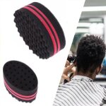 Brosse �ponge afro brosse ovale double face pour cheveux boucl�s