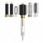 Brosse - kern tech - 38 x 5 x 45 cm 6 en 1 blanc 3 r�glages de temp�rature soufflante ionique chaleur ...
