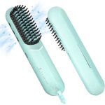 Brosse lissante pour cheveux sans fil 200 millions ions brosse chauffantemini lisseur sans fil rechargeablebro ...