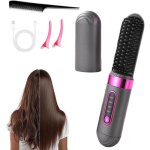 Brosse lissante sans fil chauffage c�ramique fer � lisser 4 r�glages de temp�rature avec soin capillaire ...