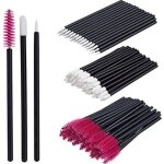 Brosse de maquillage jetables ? pinceau lvres rouges  lvres eyeliner pinceaux pour cils maquillage ...