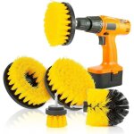 Brosse de nettoyage pour perceuse - �purateur �lectrique - 5 tailles - jaune - garantie 2 ans