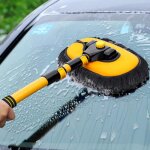 Brosse de nettoyage de voiture en tissu chenille accessoire télescopique de lavage balai à long bras ... Brosse de nettoyage de voiture en tissu chenille accessoire télescopique de lavage balai à long bras ...
