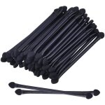 Brosse � paupi�res - double t�te - jetable - 50pcs - 12cm - noir