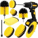 Brosse perceuse 8pcs brosse de nettoyage perceuse Électrique pour voiture jantes carrelage baignoire ... Brosse perceuse 8pcs brosse de nettoyage perceuse Électrique pour voiture jantes carrelage baignoire ...