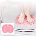 Brosse  pieds en silicone pour baignoire coussin de massage pour les pieds douche tapis de bain antidrapant ...