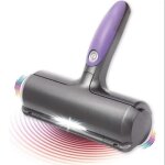 Brosse ramasse poilssans fil et r�utilisable avec bac r�cup�ration int�gr�l�g�re aspiration nettoyage ...