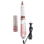 Brosse de redresseur pour cheveux chauffante 3 en 1 peigne de lisseur rotatif  air chaud brosse de lissage ...