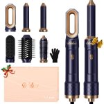 Brosse soufflante 6 en 1 ukliss air styler avec s�che - cheveux boucleur brosse lissante multifonction ...