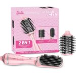 Brosse soufflante - demeliss - volume & style - barbie edition - 1200 w - 3 tempratures - rose