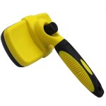 Brosse de toilettage - autonettoyante - pour chien et chat - poigne antidrapante - nettoyage facile ...