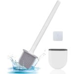 Brosse toilettes wc murale suspendu avec long manche antid�rapant et support � s�chage rapide pour anti ...
