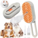 Brosse vapeur chat 3 - in - 1brosse chat vapeur brosse a vapeur pour chat multifonction brosse vapeur ...