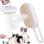 Brosse vapeur chat rechargeable brosse vapeur chat pour poils longs et courts chats chiens lapins autonettoyan ...