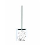 Brosse wc avec support mdf inox jardin denfant - msv