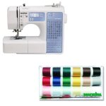 Brother fs100wt machine à coudre électronique - 100 pts + boîte de 18 bobines fil de couture madeira ... Brother fs100wt machine à coudre électronique - 100 pts + boîte de 18 bobines fil de couture madeira ...