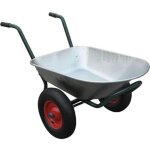 Brouette 2 roues - varan - 80 litres - m�tal galvanis� - charge max 120kg