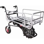 Brouette lectrique multifonction 24 v charge 120 kg avec panier rglable