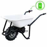 Brouette �lectrique multi services defpro75 250 w capacit� 100 kg benne 75 l batterie 24v autonomie 4h ...