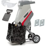 Broyeur de branches - ikra - imh 2500 - lectrique 2500w - lames rversibles - sac de rcupration 45l ...