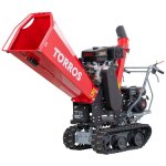 Broyeur de branches sur chenilles �120mm 15ch 420cc essence d�marrage �lectrique + brouette � moteur ...