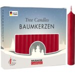 Brubaker - bougies de nol en cire - lot de 100 - idales pour sapin & pyramide de nol -  125 cm - ...