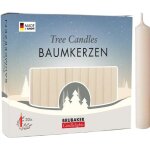 Brubaker - bougies de nol en cire - lot de 100 - idales pour sapin & pyramide de nol -  125 cm - ...