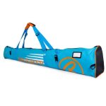 Brubaker carver champion housse  skis rembourre pour 1 paire de skis + btons - 190 cm - bleu - orange ...