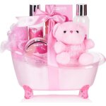 Brubaker coffret cadeaux de soins pour bb - 7 pcs - set de bienvenue pour filles - avec baignoire et ...