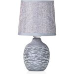 Brubaker - lampe de table / de chevet - design campagne / rustique - hauteur 27 cm - pied en cramique ...