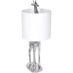 Brubaker lampe de table ou de chevet girafe africa - lampe de table avec base en cramique et abat - ...