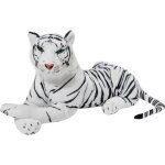 Brubaker peluche de tigre 45 cm - couché peluche de tigre - blanc Brubaker peluche de tigre 45 cm - couché peluche de tigre - blanc