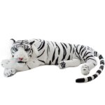 Brubaker tigre peluche 60 cm - couché blanc Brubaker tigre peluche 60 cm - couché blanc