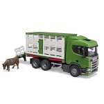 Bruder scania super 560r veetransport vrachtwagen met dier 03548