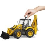 Tractopelle - bruder - jcb 5cx - pelle excavatrice - si�ge pivotant - fen�tre ouvrante
