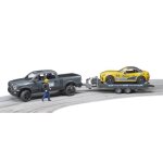 Bruder - véhicule ram 2500 power wagon avec remorque et voiture bruder roadster racing team Bruder - véhicule ram 2500 power wagon avec remorque et voiture bruder roadster racing team