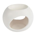 Br�le parfum en c�ramique orbe 13cm blanc